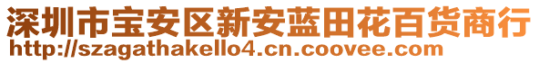 深圳市寶安區(qū)新安藍(lán)田花百貨商行