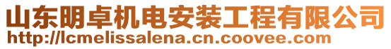 山東明卓機(jī)電安裝工程有限公司