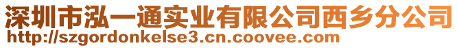 深圳市泓一通實(shí)業(yè)有限公司西鄉(xiāng)分公司