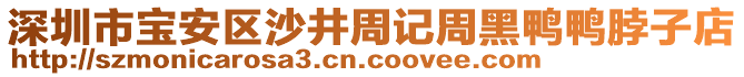 深圳市寶安區(qū)沙井周記周黑鴨鴨脖子店