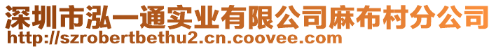 深圳市泓一通實(shí)業(yè)有限公司麻布村分公司