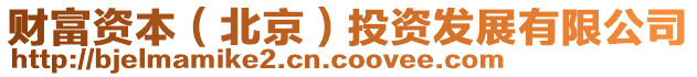 財富資本（北京）投資發(fā)展有限公司