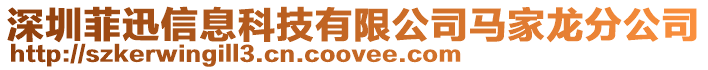深圳菲迅信息科技有限公司馬家龍分公司