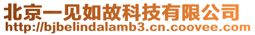 北京一見如故科技有限公司
