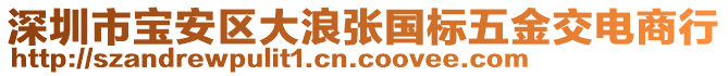 深圳市寶安區(qū)大浪張國標五金交電商行