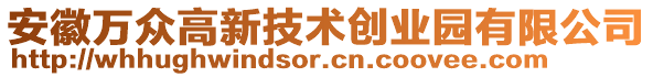 安徽萬眾高新技術創(chuàng)業(yè)園有限公司