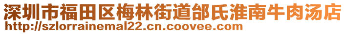 深圳市福田區(qū)梅林街道邰氏淮南牛肉湯店