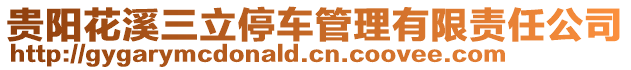 貴陽花溪三立停車管理有限責任公司