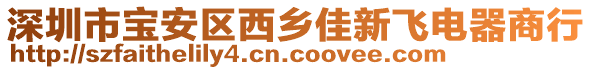 深圳市寶安區西鄉佳新飛電器商行