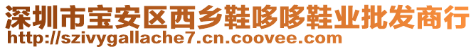 深圳市寶安區西鄉鞋哆哆鞋業批發商行