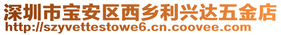 深圳市寶安區西鄉利興達五金店