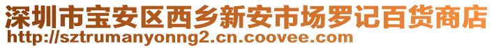 深圳市寶安區西鄉新安市場羅記百貨商店