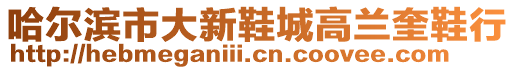 哈爾濱市大新鞋城高蘭奎鞋行