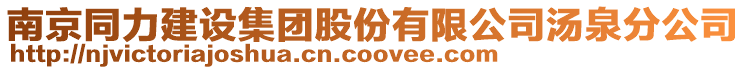 南京同力建設(shè)集團(tuán)股份有限公司湯泉分公司