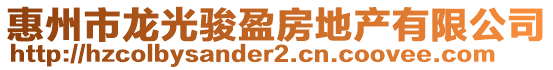 惠州市龍光駿盈房地產有限公司