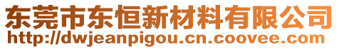 東莞市東恒新材料有限公司