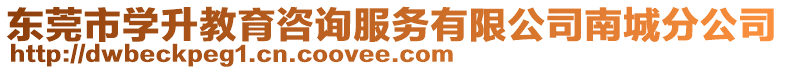 東莞市學升教育咨詢服務有限公司南城分公司