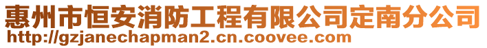 惠州市恒安消防工程有限公司定南分公司