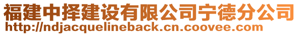 福建中擇建設有限公司寧德分公司