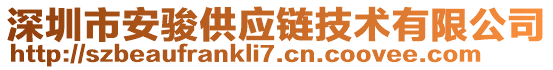 深圳市安駿供應鏈技術有限公司