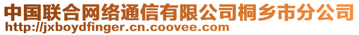 中國(guó)聯(lián)合網(wǎng)絡(luò)通信有限公司桐鄉(xiāng)市分公司