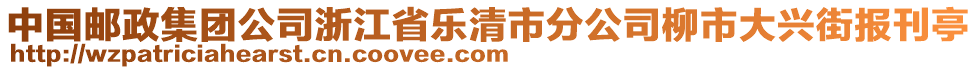 中國郵政集團(tuán)公司浙江省樂清市分公司柳市大興街報刊亭