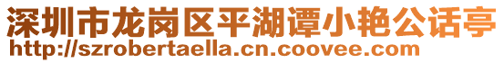 深圳市龍崗區(qū)平湖譚小艷公話亭