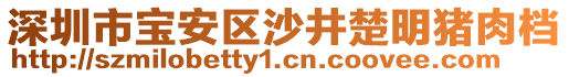 深圳市寶安區沙井楚明豬肉檔