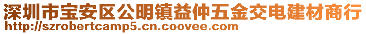 深圳市寶安區(qū)公明鎮(zhèn)益仲五金交電建材商行
