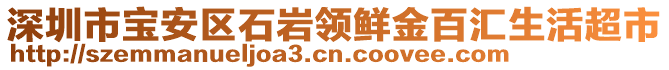 深圳市寶安區(qū)石巖領(lǐng)鮮金百匯生活超市