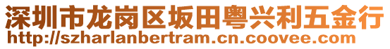 深圳市龍崗區(qū)坂田粵興利五金行