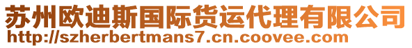 蘇州歐迪斯國際貨運(yùn)代理有限公司
