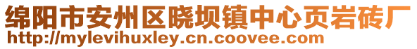 绵阳市安州区晓坝镇中心页岩砖厂