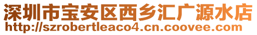 深圳市寶安區西鄉匯廣源水店
