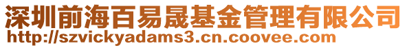 深圳前海百易晟基金管理有限公司