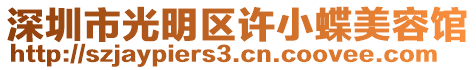 深圳市光明區(qū)許小蝶美容館
