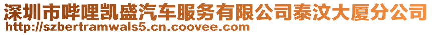 深圳市哔哩凯盛汽车服务有限公司泰汶大厦分公司