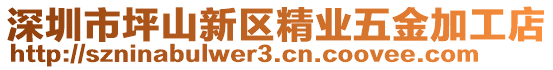 深圳市坪山新區(qū)精業(yè)五金加工店