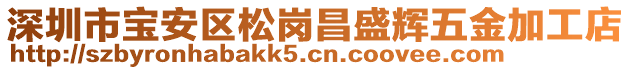 深圳市寶安區(qū)松崗昌盛輝五金加工店