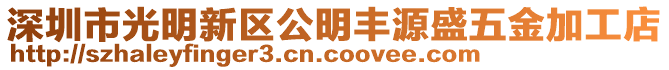 深圳市光明新區(qū)公明豐源盛五金加工店