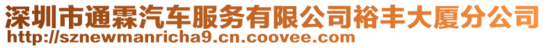 深圳市通霖汽車服務有限公司裕豐大廈分公司
