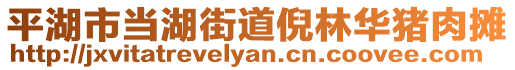 平湖市當湖街道倪林華豬肉攤