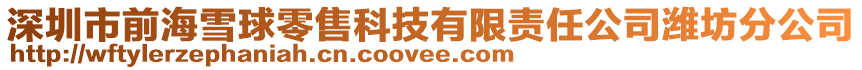深圳市前海雪球零售科技有限責任公司濰坊分公司