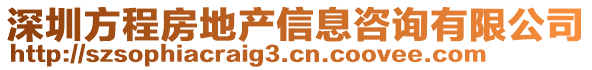 深圳方程房地產信息咨詢有限公司