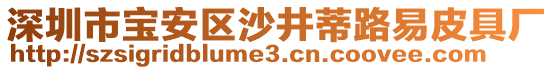 深圳市寶安區(qū)沙井蒂路易皮具廠