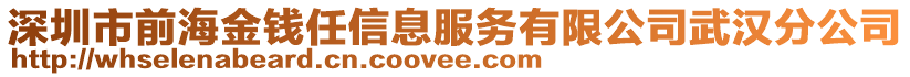 深圳市前海金錢任信息服務有限公司武漢分公司