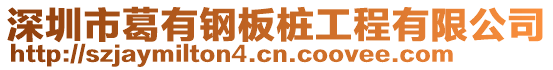 深圳市葛有鋼板樁工程有限公司