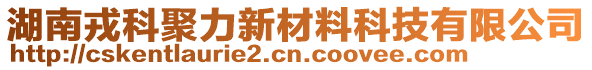 湖南戎科聚力新材料科技有限公司