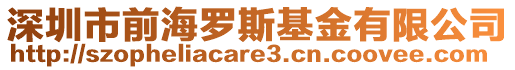 深圳市前海羅斯基金有限公司