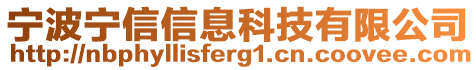 寧波寧信信息科技有限公司